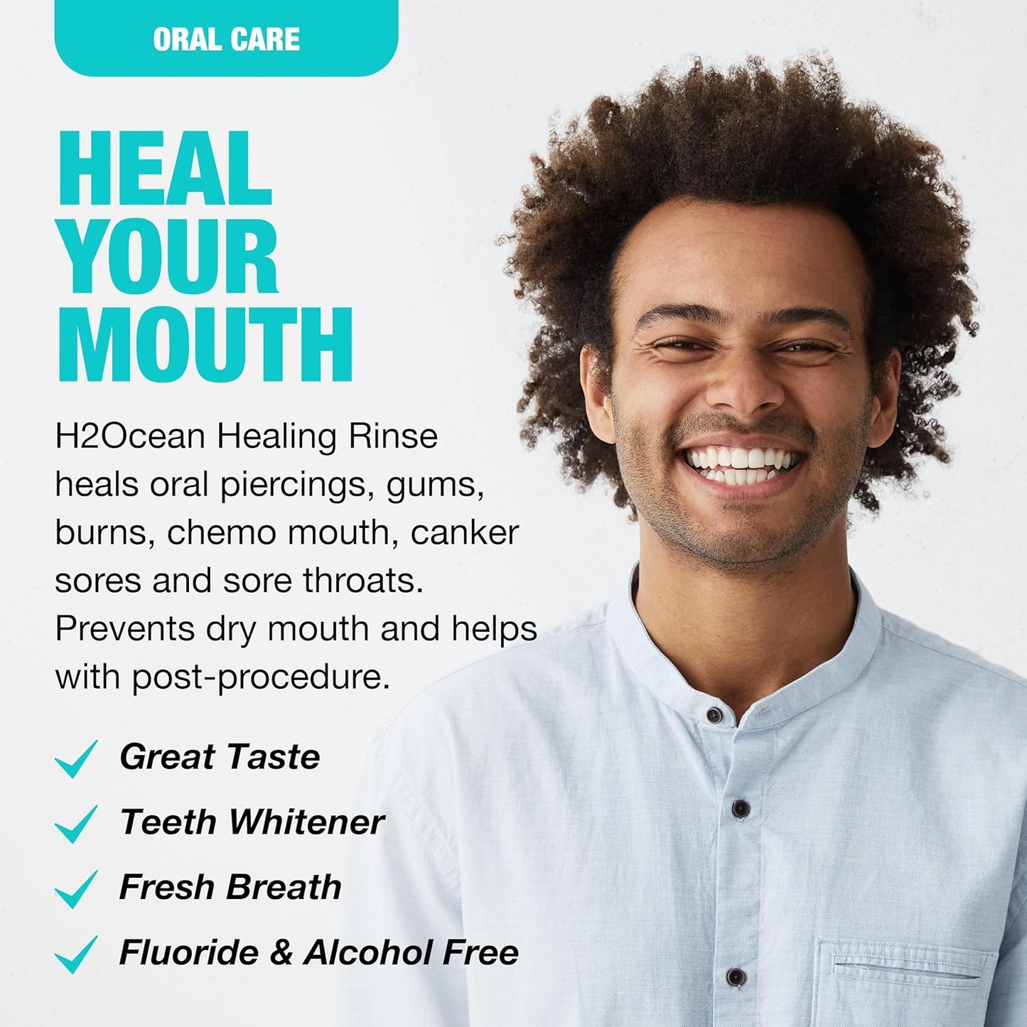 H2Ocean Healing Rinse Mouthwash