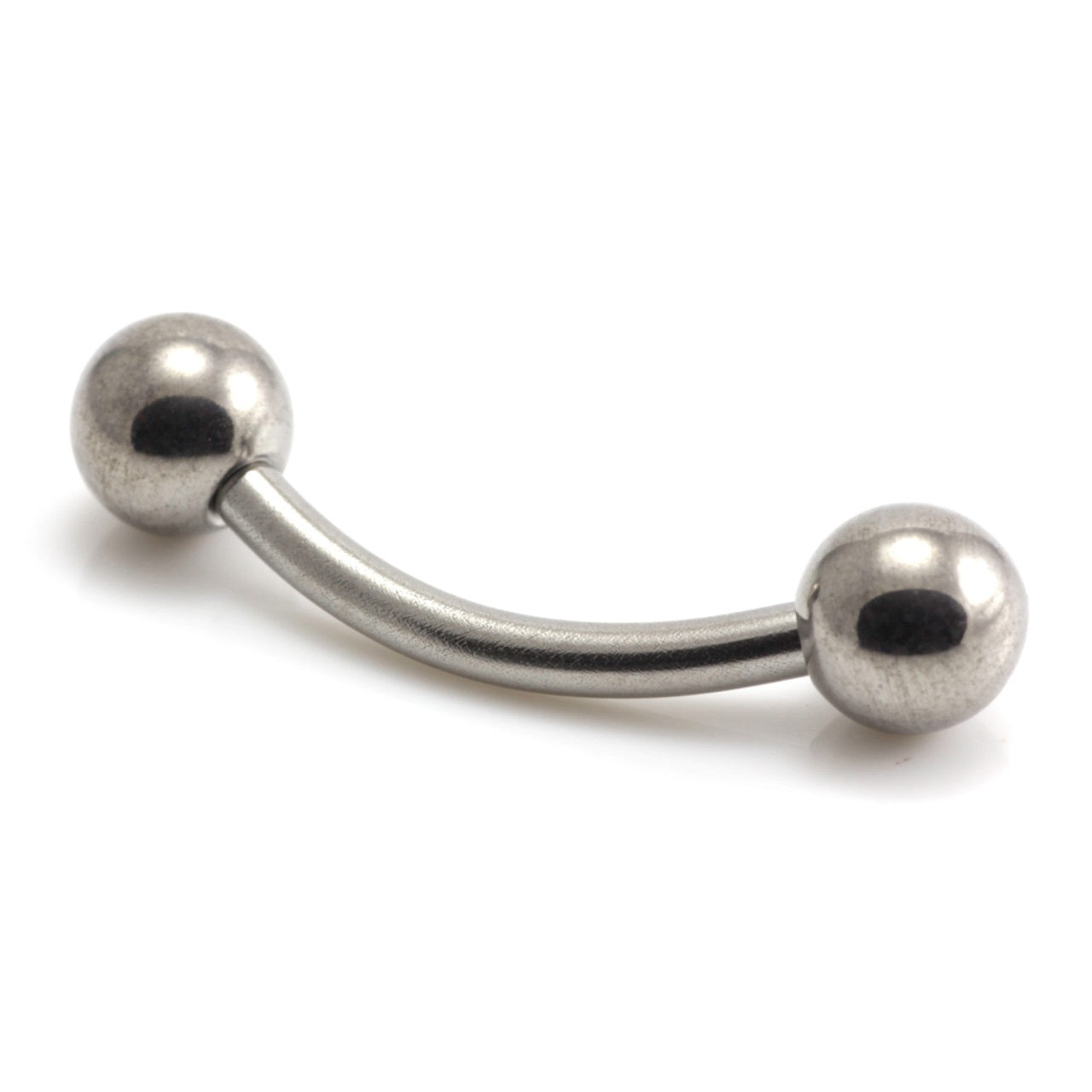 Titanium Internally Threaded Curved Barbell - 1.6mm